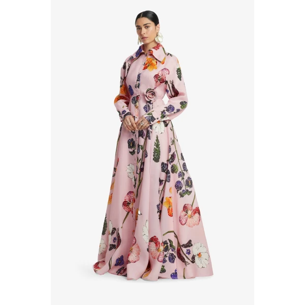 Leo Lin Josephine Silk Gown  - Leo Lin Dress - Australian Luxury Fashion - Shop at Luxury Shoes 