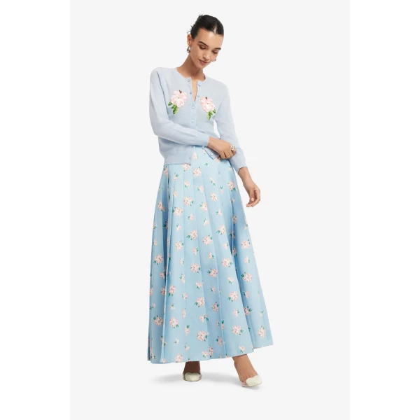 Leo Lin June Pleated Maxi Skirt  - Leo Lin Dress - Australian Luxury Fashion - Shop at Luxury Shoes 