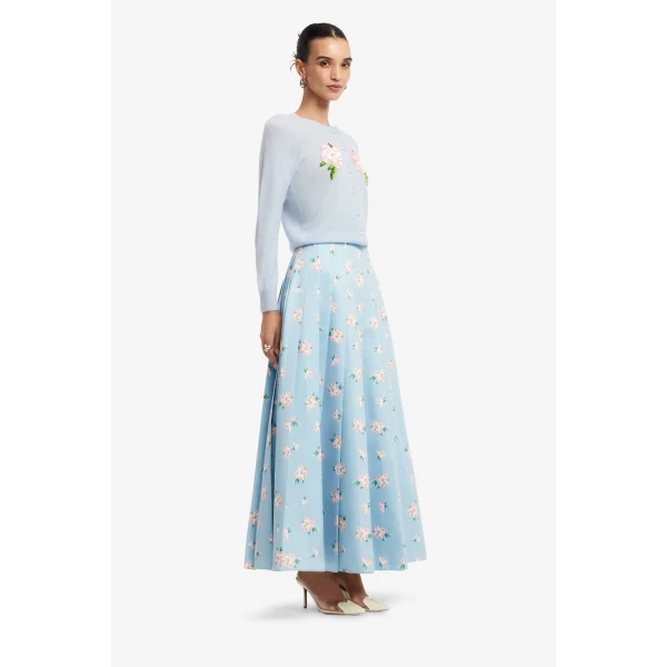 Leo Lin June Pleated Maxi Skirt  - Leo Lin Dress - Australian Luxury Fashion - Shop at Luxury Shoes 