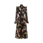 Leo Lin Katrina Butterfly Sleeve Midi Dress  - Leo Lin Dress - Australian Luxury Fashion - Shop at Luxury Shoes 