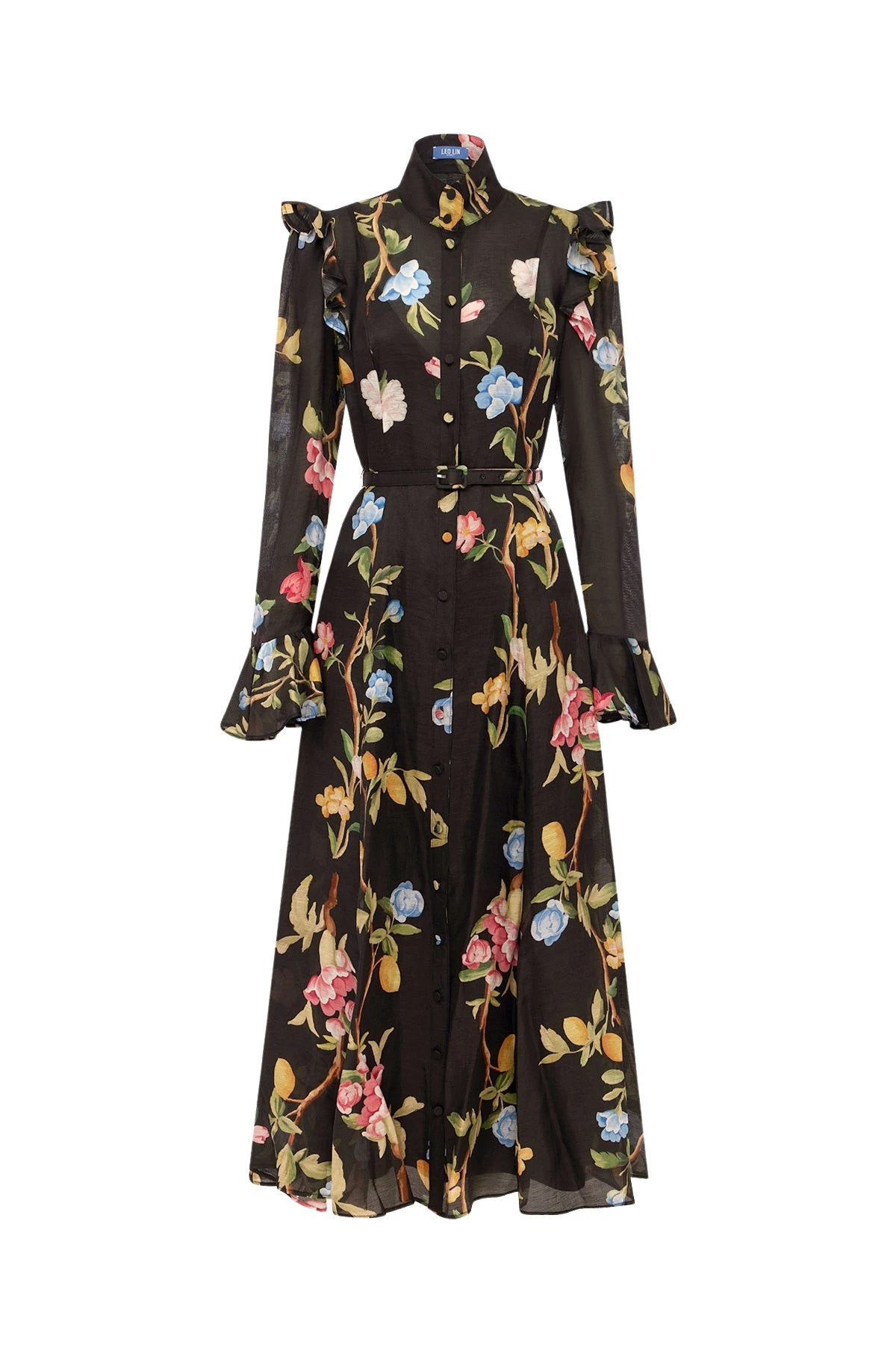 Leo-Lin-Katrina-Butterfly-Sleeve-Midi-Dress-619528_nobg Leo Lin Katrina Butterfly Sleeve Midi Dress - Leo Lin Dress - Australian Luxury Fashion - Shop at Luxury Shoes