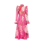 Leo Lin Katrina Butterfly Sleeve Midi Dress  - Leo Lin Dress - Australian Luxury Fashion - Shop at Luxury Shoes 