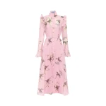Leo Lin Katrina Butterfly Sleeve Midi Dress  - Leo Lin Dress - Australian Luxury Fashion - Shop at Luxury Shoes 