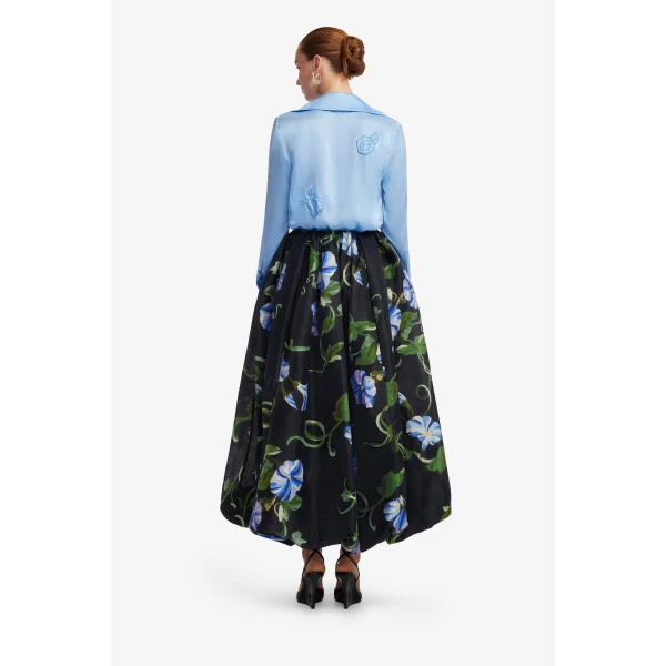 Leo Lin Kristina Appliqué Silk Blouse  - Leo Lin Dress - Australian Luxury Fashion - Shop at Luxury Shoes 