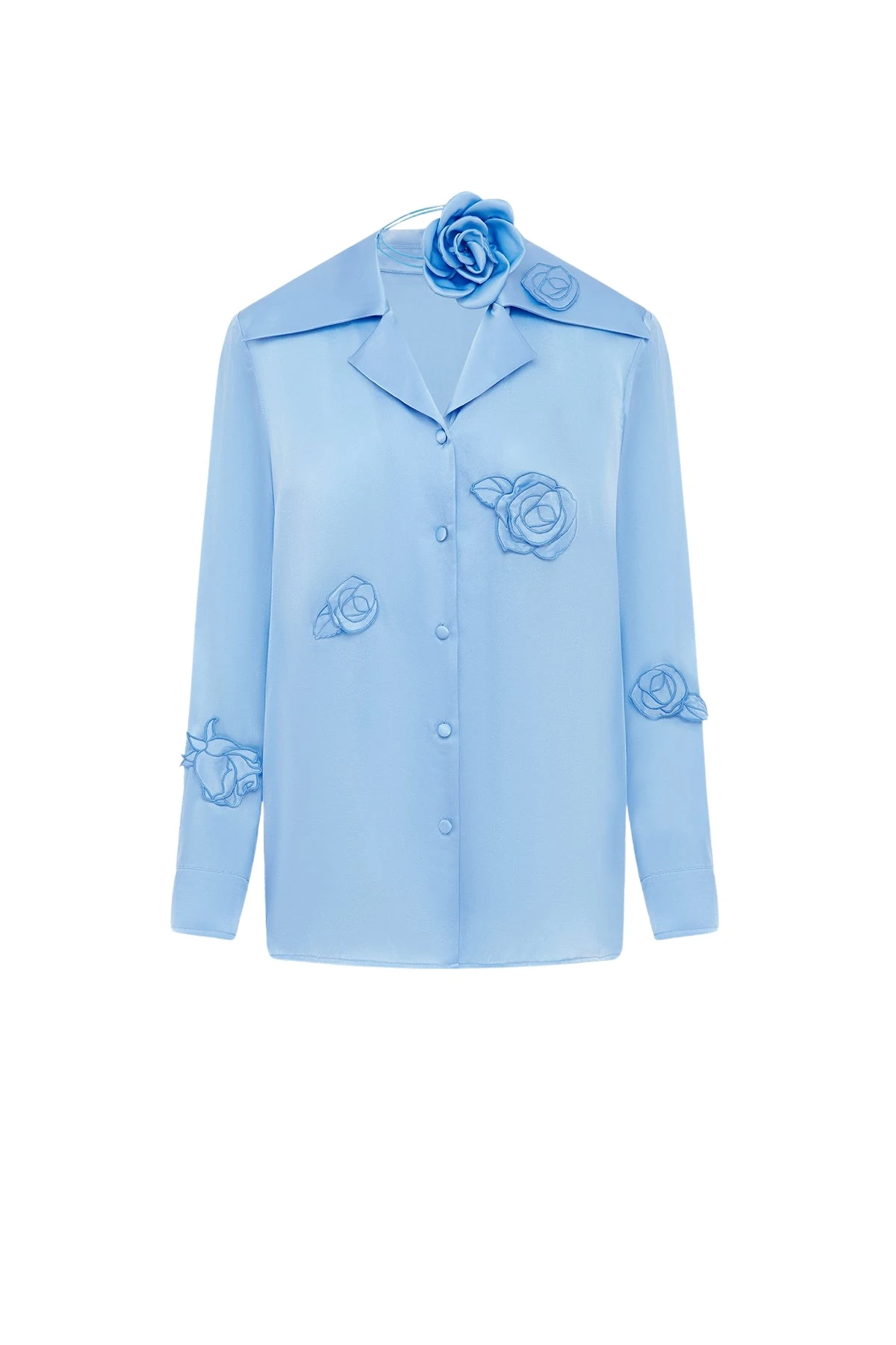 Leo-Lin-Kristina-Applique-Silk-Blouse77184_nobg Leo Lin Kristina Appliqué Silk Blouse - Leo Lin Dress - Australian Luxury Fashion - Shop at Luxury Shoes
