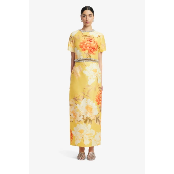 Leo Lin Kyra Embellished Maxi Skirt  - Leo Lin Dress - Australian Luxury Fashion - Shop at Luxury Shoes 
