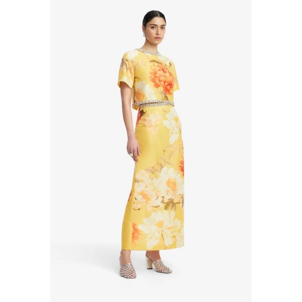 Leo Lin Kyra Embellished Maxi Skirt  - Leo Lin Dress - Australian Luxury Fashion - Shop at Luxury Shoes 