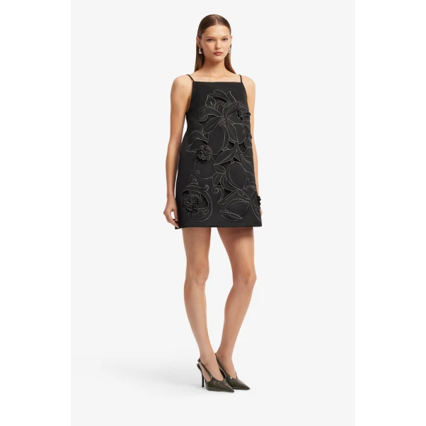 Leo Lin Leia Appliqué Mini Dress  - Leo Lin Dress - Australian Luxury Fashion - Shop at Luxury Shoes 