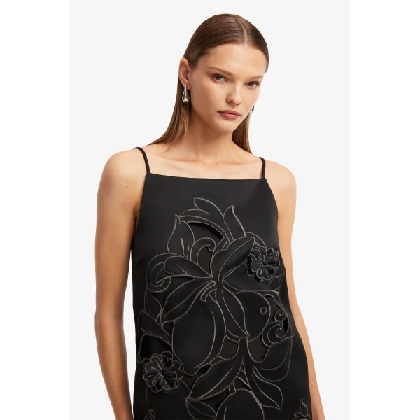Leo Lin Leia Appliqué Mini Dress  - Leo Lin Dress - Australian Luxury Fashion - Shop at Luxury Shoes 
