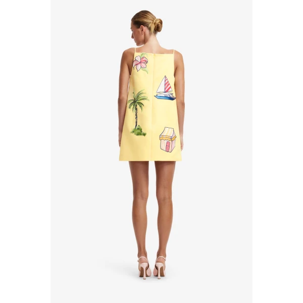 Leo Lin Leia Embroidered Mini Dress  - Leo Lin Dress - Australian Luxury Fashion - Shop at Luxury Shoes 