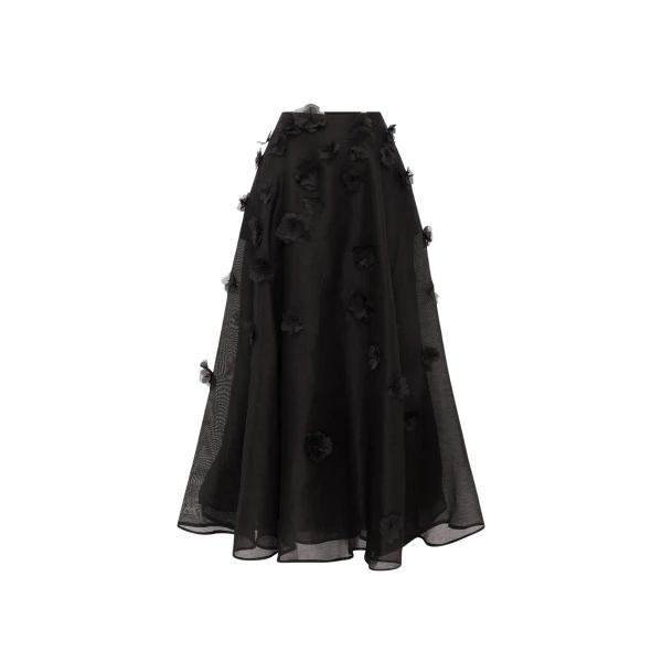 Leo Lin Leila Petal Midi Skirt  - Leo Lin Dress - Australian Luxury Fashion - Shop at Luxury Shoes 