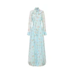 Leo Lin Lilith Tie Neck Maxi Dress  - Leo Lin Dress - Australian Luxury Fashion - Shop at Luxury Shoes 