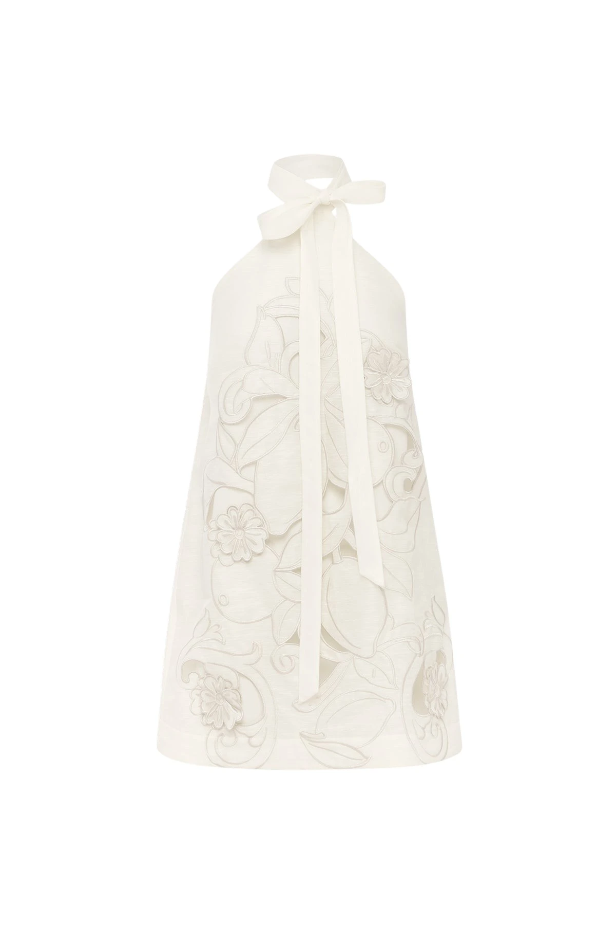 Leo-Lin-Lola-Applique-Halterneck-Mini-Dress-667321_nobg Leo Lin Lola Appliqué Halterneck Mini Dress - Leo Lin Dress - Australian Luxury Fashion - Shop at Luxury Shoes