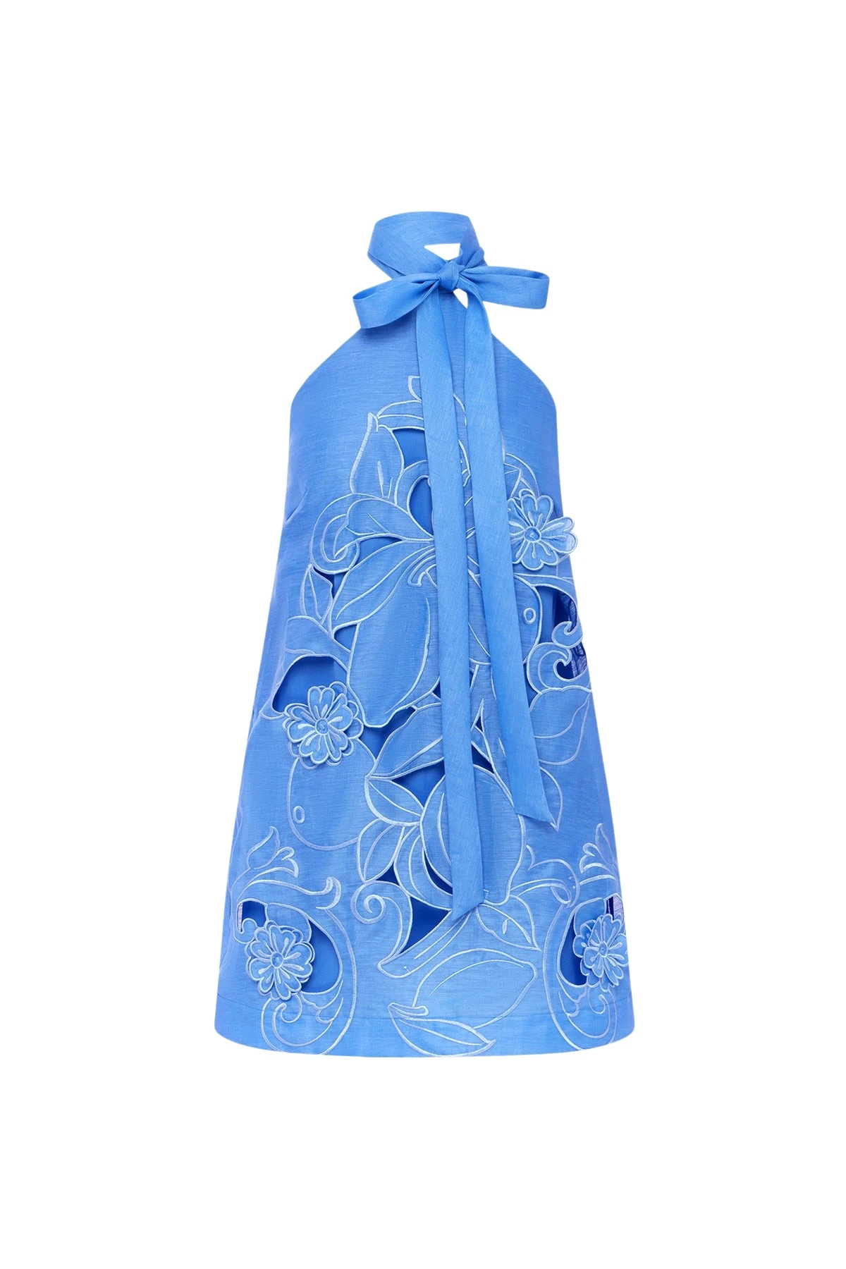Leo-Lin-Lola-Applique-Halterneck-Mini-Dress-752311_nobg Leo Lin Lola Appliqué Halterneck Mini Dress - Leo Lin Dress - Australian Luxury Fashion - Shop at Luxury Shoes