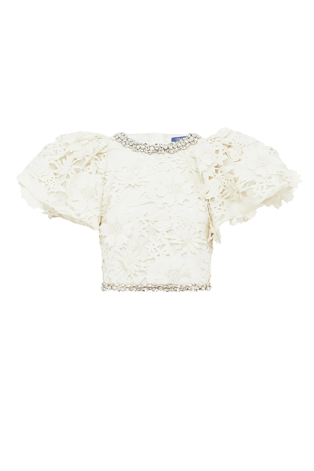 Leo-Lin-Lucia-Embellished-Lace-Top13597_nobg Leo Lin Lucia Embellished Lace Top - Leo Lin Dress - Australian Luxury Fashion - Shop at Luxury Shoes