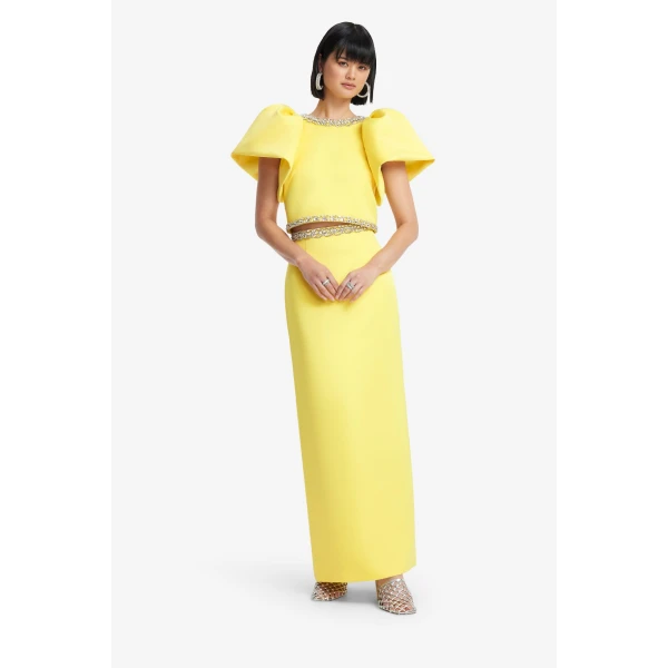 Leo Lin Lucia Embellished Top  - Leo Lin Dress - Australian Luxury Fashion - Shop at Luxury Shoes 