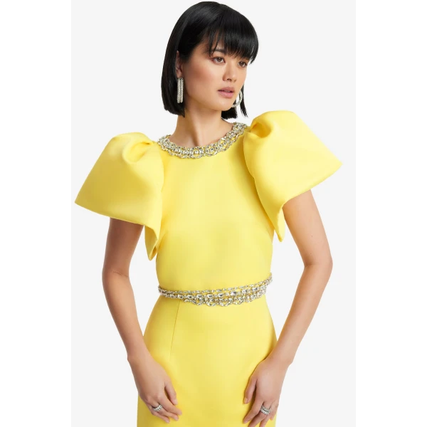Leo Lin Lucia Embellished Top  - Leo Lin Dress - Australian Luxury Fashion - Shop at Luxury Shoes 