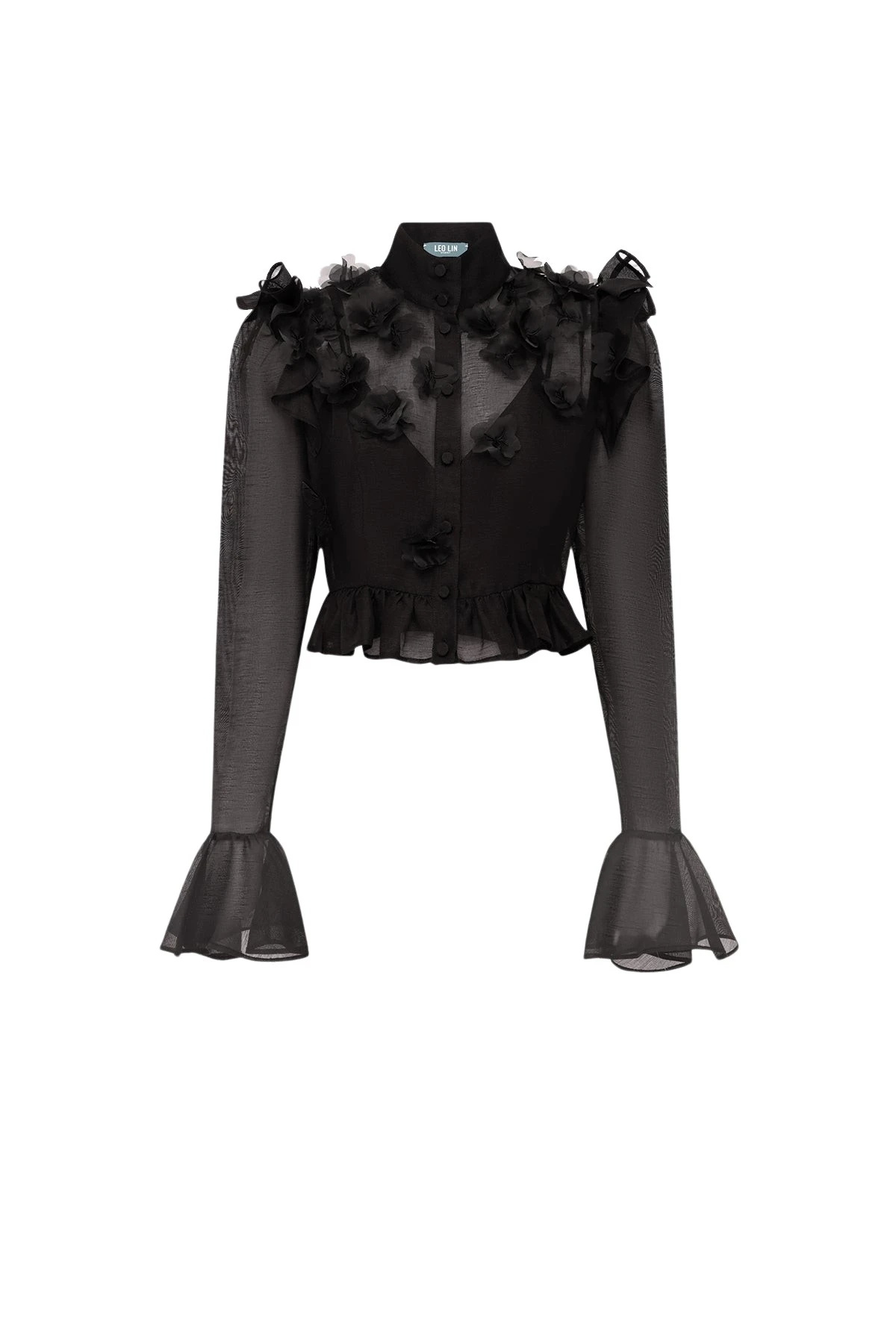 Leo-Lin-Maeve-Petal-Butterfly-Long-Sleeve-Top61643_nobg Leo Lin Maeve Petal Butterfly Long Sleeve Top - Leo Lin Dress - Australian Luxury Fashion - Shop at Luxury Shoes
