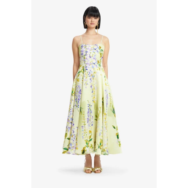 Leo Lin Mariela Midi Dress  - Leo Lin Dress - Australian Luxury Fashion - Shop at Luxury Shoes 
