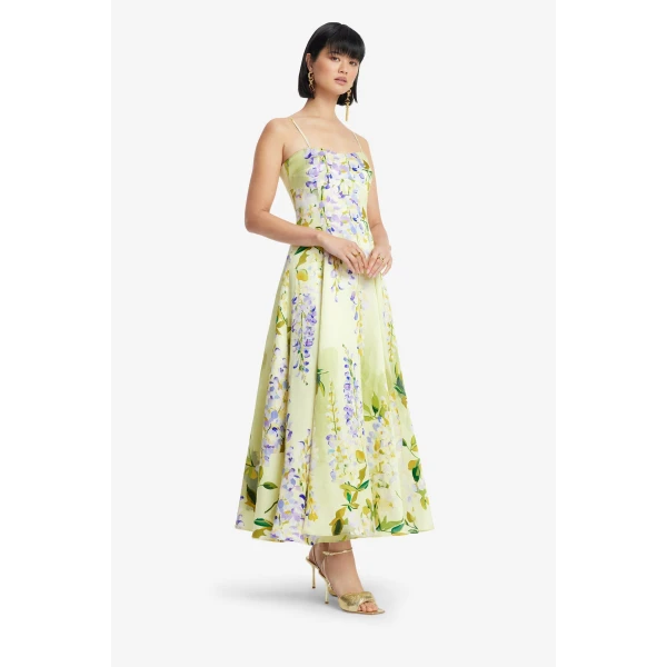 Leo Lin Mariela Midi Dress  - Leo Lin Dress - Australian Luxury Fashion - Shop at Luxury Shoes 