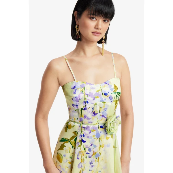 Leo Lin Mariela Midi Dress  - Leo Lin Dress - Australian Luxury Fashion - Shop at Luxury Shoes 