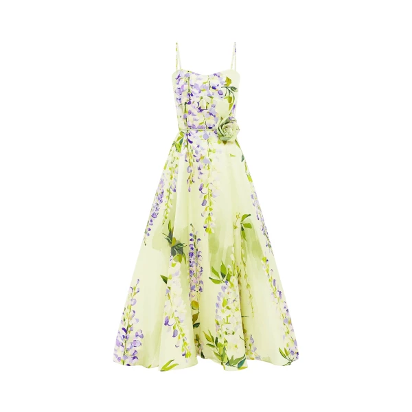 Leo Lin Mariela Midi Dress  - Leo Lin Dress - Australian Luxury Fashion - Shop at Luxury Shoes 