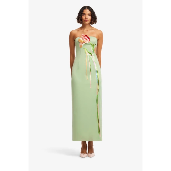 Leo Lin Marilyn Cutout Bustier Maxi Dress  - Leo Lin Dress - Australian Luxury Fashion - Shop at Luxury Shoes 