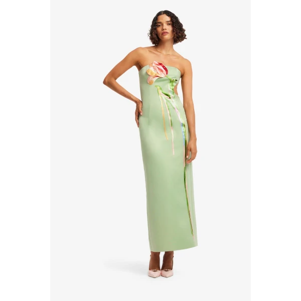 Leo Lin Marilyn Cutout Bustier Maxi Dress  - Leo Lin Dress - Australian Luxury Fashion - Shop at Luxury Shoes 
