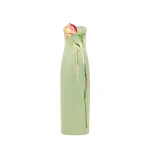 Leo Lin Marilyn Cutout Bustier Maxi Dress  - Leo Lin Dress - Australian Luxury Fashion - Shop at Luxury Shoes 
