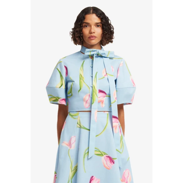 Leo Lin Molly Puff Sleeve Top  - Leo Lin Dress - Australian Luxury Fashion - Shop at Luxury Shoes 