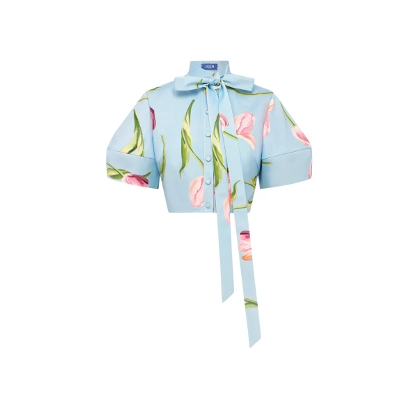 Leo Lin Molly Puff Sleeve Top  - Leo Lin Dress - Australian Luxury Fashion - Shop at Luxury Shoes 
