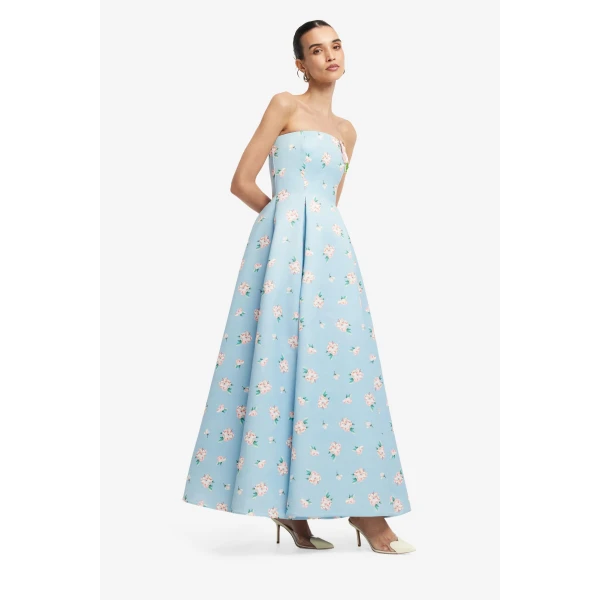 Leo Lin Nora Bustier Maxi Dress  - Leo Lin Dress - Australian Luxury Fashion - Shop at Luxury Shoes 