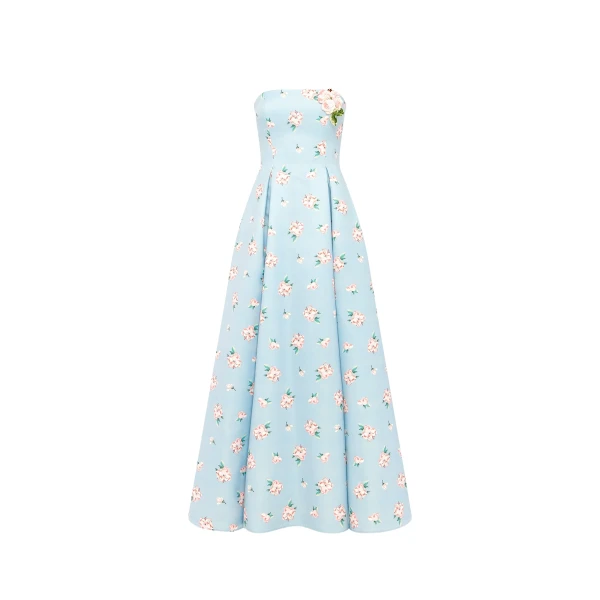 Leo Lin Nora Bustier Maxi Dress  - Leo Lin Dress - Australian Luxury Fashion - Shop at Luxury Shoes 