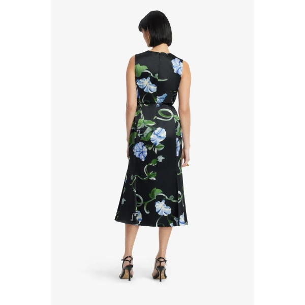 Leo Lin Olive Midi Dress  - Leo Lin Dress - Australian Luxury Fashion - Shop at Luxury Shoes 