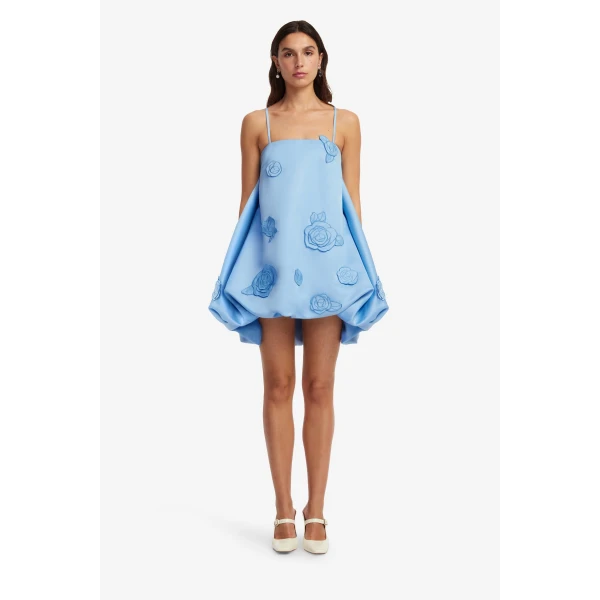 Leo Lin Patsy Appliqué Puff Mini Dress  - Leo Lin Dress - Australian Luxury Fashion - Shop at Luxury Shoes 