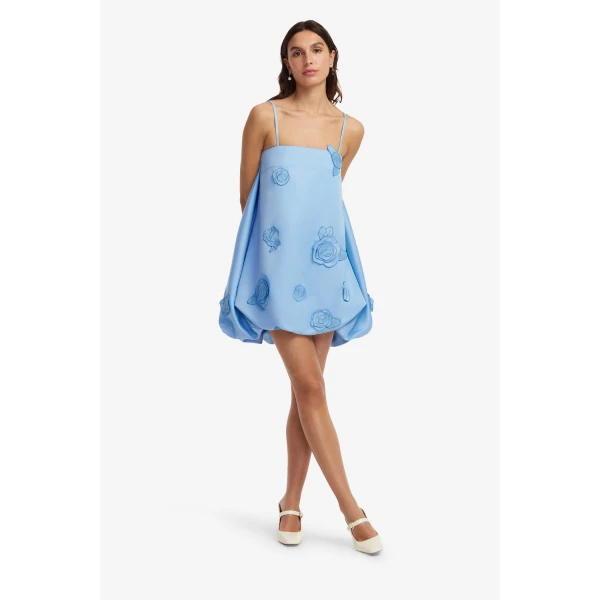 Leo Lin Patsy Appliqué Puff Mini Dress  - Leo Lin Dress - Australian Luxury Fashion - Shop at Luxury Shoes 