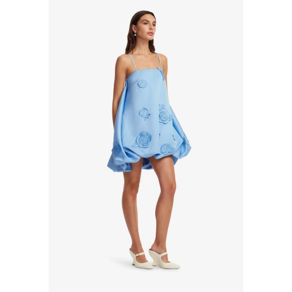 Leo Lin Patsy Appliqué Puff Mini Dress  - Leo Lin Dress - Australian Luxury Fashion - Shop at Luxury Shoes 