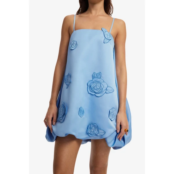 Leo Lin Patsy Appliqué Puff Mini Dress  - Leo Lin Dress - Australian Luxury Fashion - Shop at Luxury Shoes 
