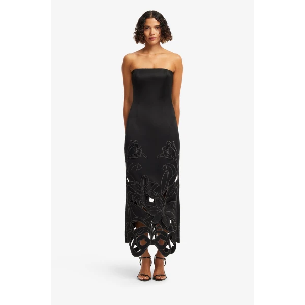 Leo Lin Rayna Appliqué Bustier Maxi Dress  - Leo Lin Dress - Australian Luxury Fashion - Shop at Luxury Shoes 