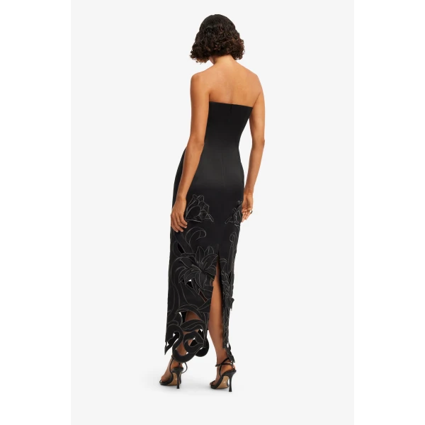 Leo Lin Rayna Appliqué Bustier Maxi Dress  - Leo Lin Dress - Australian Luxury Fashion - Shop at Luxury Shoes 
