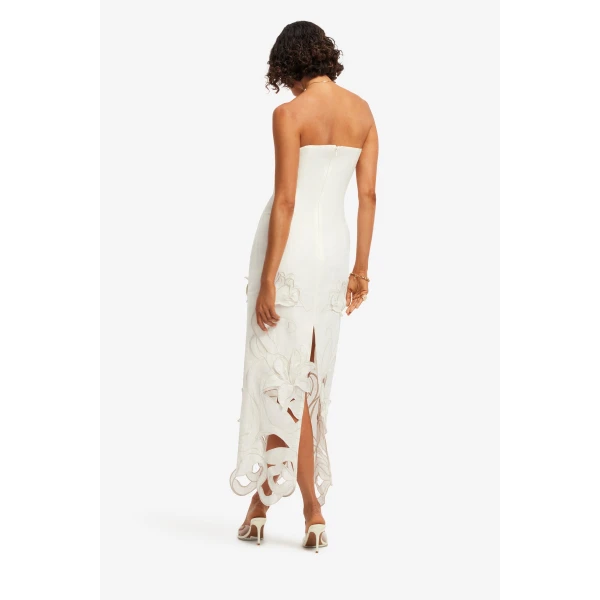 Leo Lin Rayna Appliqué Bustier Maxi Dress  - Leo Lin Dress - Australian Luxury Fashion - Shop at Luxury Shoes 