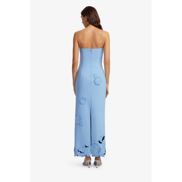 Leo Lin Rayna Appliqué Bustier Maxi Dress  - Leo Lin Dress - Australian Luxury Fashion - Shop at Luxury Shoes 