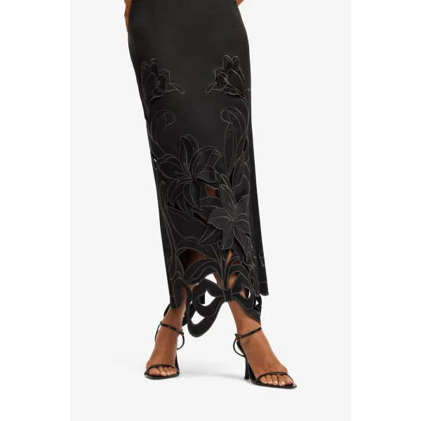 Leo Lin Rayna Appliqué Bustier Maxi Dress  - Leo Lin Dress - Australian Luxury Fashion - Shop at Luxury Shoes 