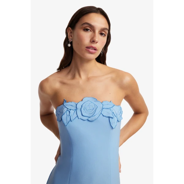 Leo Lin Rayna Appliqué Bustier Maxi Dress  - Leo Lin Dress - Australian Luxury Fashion - Shop at Luxury Shoes 