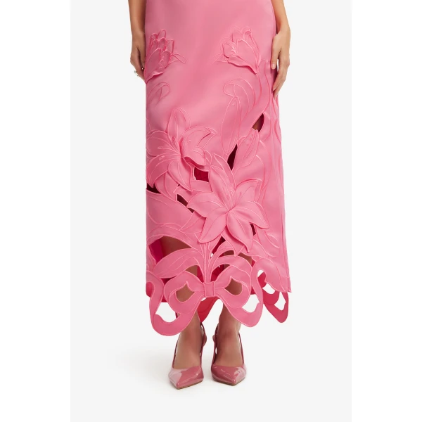 Leo Lin Rayna Appliqué Bustier Maxi Dress  - Leo Lin Dress - Australian Luxury Fashion - Shop at Luxury Shoes 
