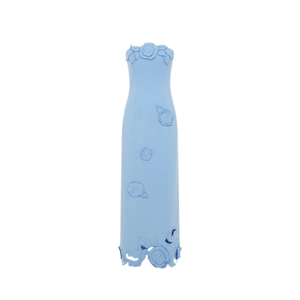 Leo Lin Rayna Appliqué Bustier Maxi Dress  - Leo Lin Dress - Australian Luxury Fashion - Shop at Luxury Shoes 