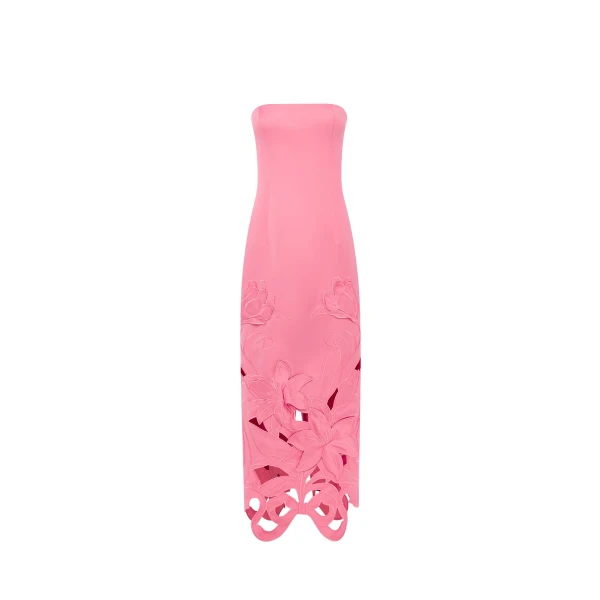 Leo Lin Rayna Appliqué Bustier Maxi Dress  - Leo Lin Dress - Australian Luxury Fashion - Shop at Luxury Shoes 