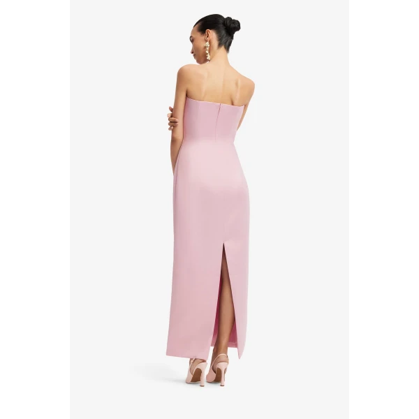 Leo Lin Rayna Embroidered Bustier Maxi Dress  - Leo Lin Dress - Australian Luxury Fashion - Shop at Luxury Shoes 