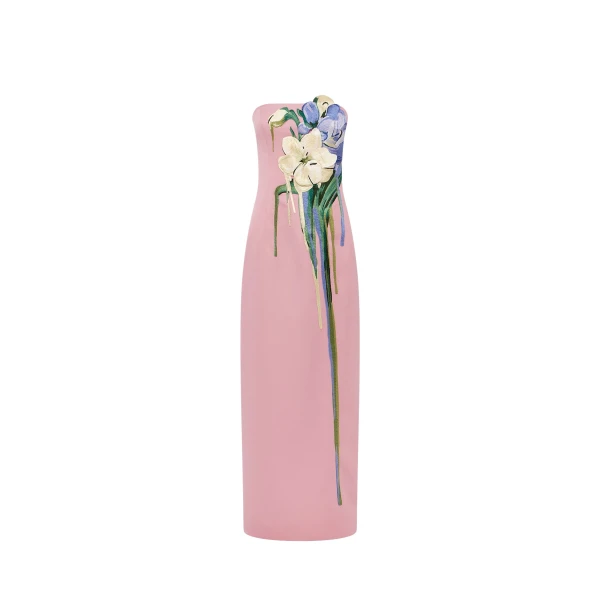 Leo Lin Rayna Embroidered Bustier Maxi Dress  - Leo Lin Dress - Australian Luxury Fashion - Shop at Luxury Shoes 