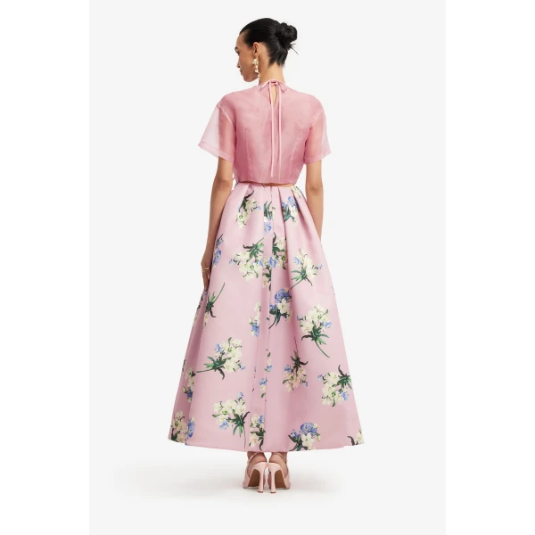 Leo Lin Riley Embroidered Sleeve Top  - Leo Lin Dress - Australian Luxury Fashion - Shop at Luxury Shoes 